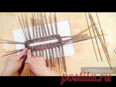 Вариант прорези на плетеной крышке