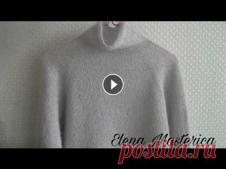 Женский свитер/Елена Masterica/Women's sweater Женский свитер (размер 46), выполнен на спицах 3,5 мм из итальянской пряжи (70% кид-мохер, 30% шёлк). Women's sweater (size 46), made on 3.5 mm spokes...
