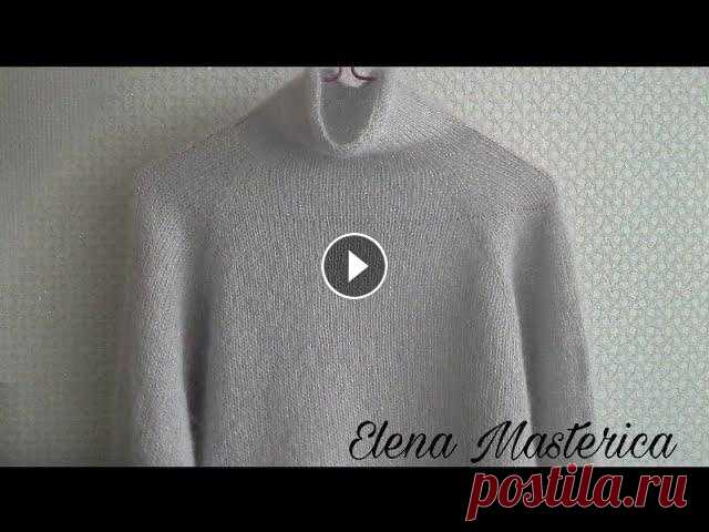 Женский свитер/Елена Masterica/Women's sweater Женский свитер (размер 46), выполнен на спицах 3,5 мм из итальянской пряжи (70% кид-мохер, 30% шёлк). Women's sweater (size 46), made on 3.5 mm spokes...