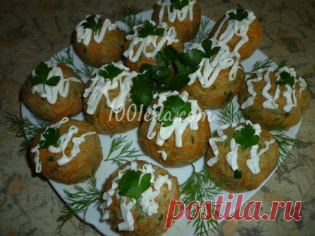 Шарики печеночные с морковью - Холодные закуски от 1001 ЕДА вкусные рецепты с фото!