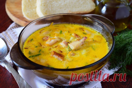 Сырный суп с копченой курицей — Sloosh – кулинарные рецепты