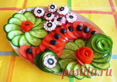 Оформление овощных нарезок. Идеи. / Вязание как искусство!