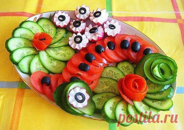 Оформление овощных нарезок. Идеи. / Вязание как искусство!
