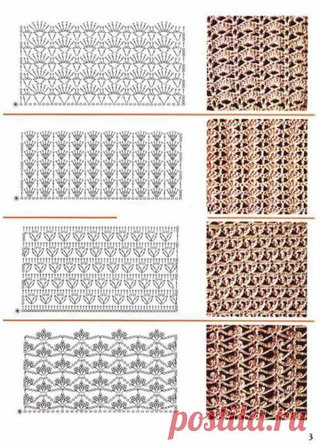 Готовимся к лету! Подборка &quot;дырчатых&quot; узоров для летних &quot;вязалок&quot;