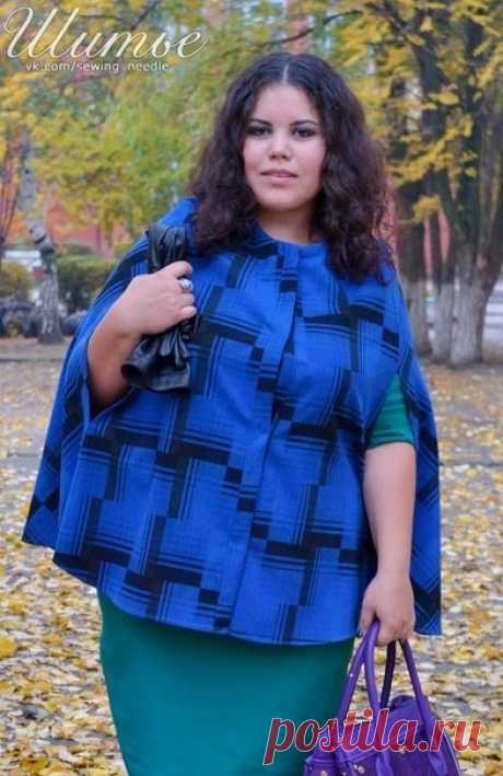 Простая выкройка кейпа / Простые выкройки / / Необычные поделки