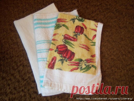 стирка кухонных полотенец - Самое интересное в блогах
