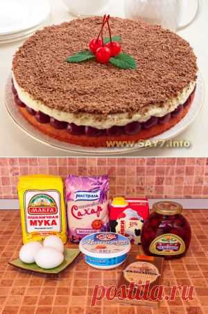 Вишневый пирог «Наслаждение» | Интересные рецепты