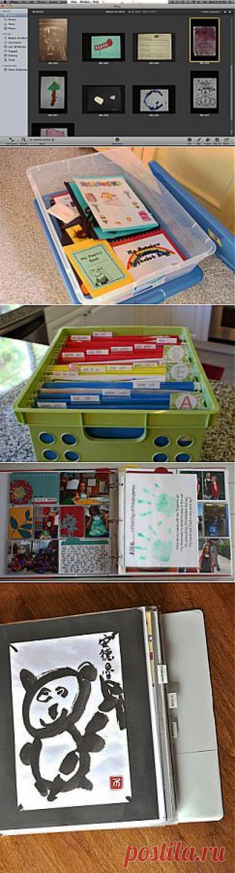 Back to school: как хранить творческие работы детей. |