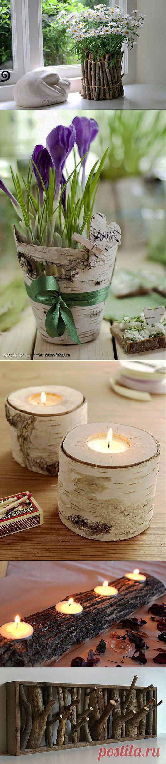 Идеи поделок для украшения дома из природных материалов