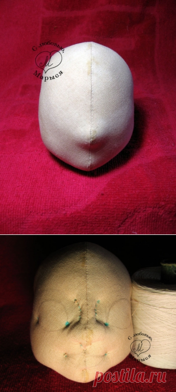 Утяжка головы текстильной шарнирной куклы , очень хороший МК (из интернета)