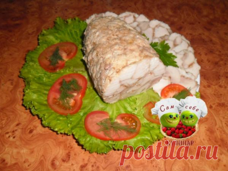 Куриный рулет мраморный
