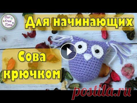 КАК СВЯЗАТЬ СОВУ КРЮЧКОМ? /  Мастер класс для начинающих Ребятки, сегодня мастер-класс подойдет больше новичкам, потому что вяжу на крупной пряже и большим крючком, чтобы все петельки хорошо просматривались....