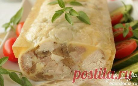 Куриный рулет с грибами и сыром | Кулинарные рецепты от «Едим дома!»