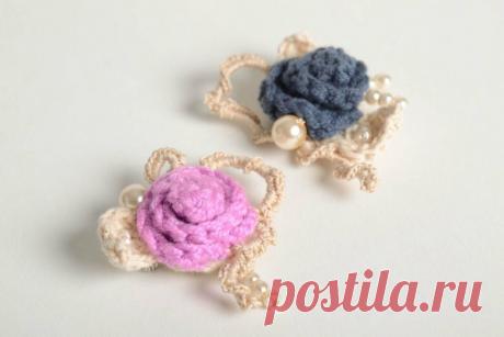 Вязаные броши | Клуб красоты и здоровья | Дзен