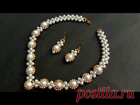 How To Make Pearl Necklace//Bridal Necklace// Useful & Easy