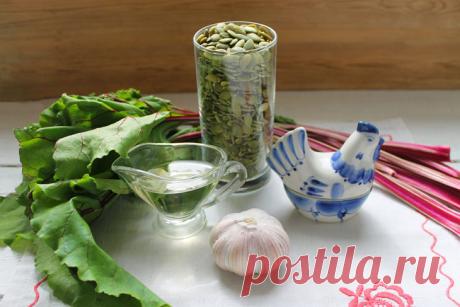 Паштет из свекольной ботвы с тыквенными семечками: рецепт с фото пошагово