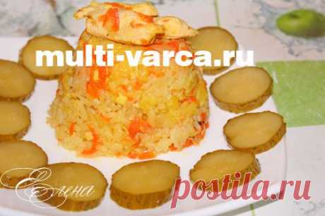 Ризотто с курицей в мультиварке