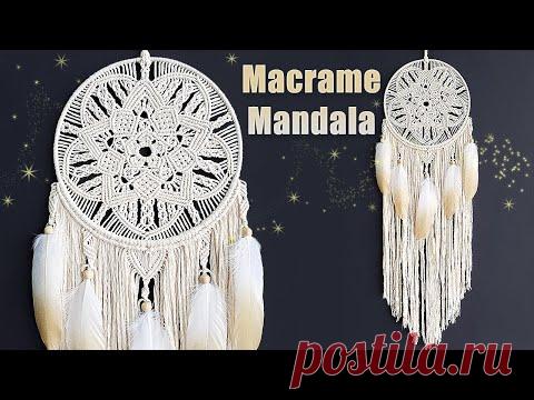 DIY Tutorial l Как сделать макраме Мандала Ловец снов ?