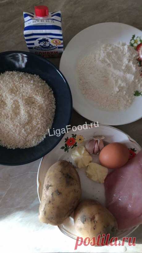 Котлета по-киевски с картофельным пюре