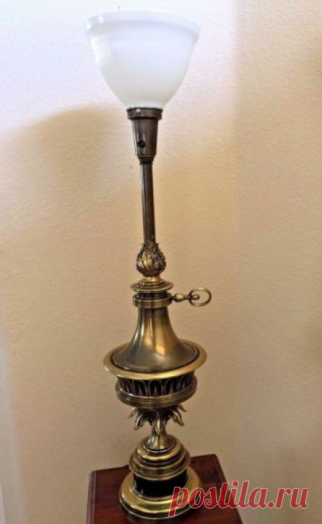 Vintage STIFFEL MID-CENTURY Modern BRASS TABLE LAMP Hollywood Regency  | eBay This appears to be a Stiffel lamp but We can't find any label or markings on it. This Beautiful, Large real brass Table lamp is perfect for the central light source in a room. A breathtakin g addition to any traditional living space! | eBay!