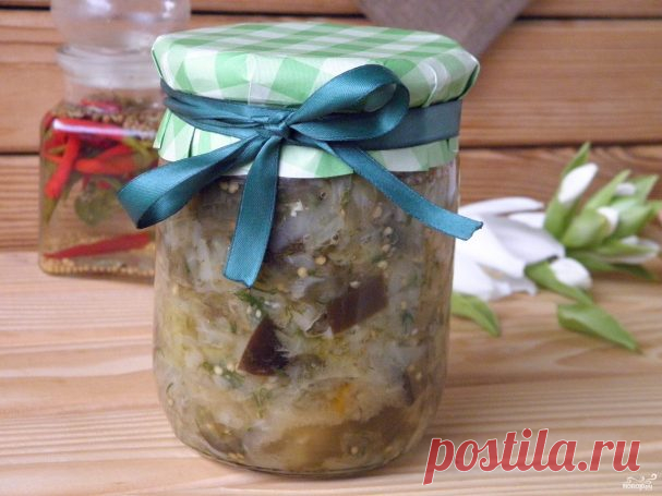 Солянка с баклажанами и капустой на зиму - пошаговый рецепт с фото на Повар.ру