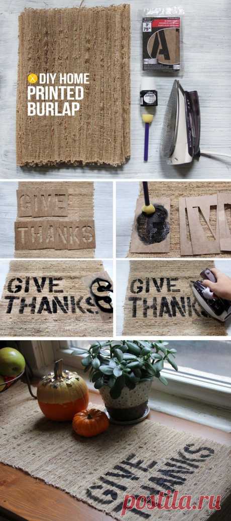 DIY Burlap Print! | Home and Heart DIY