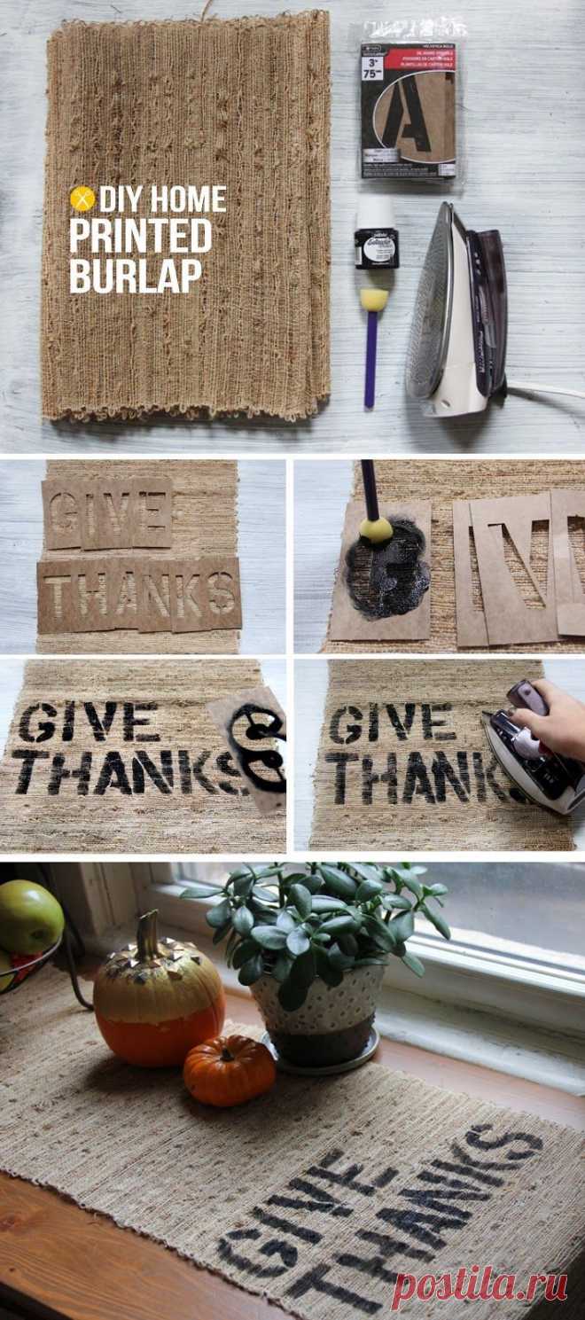 DIY Burlap Print! | Home and Heart DIY