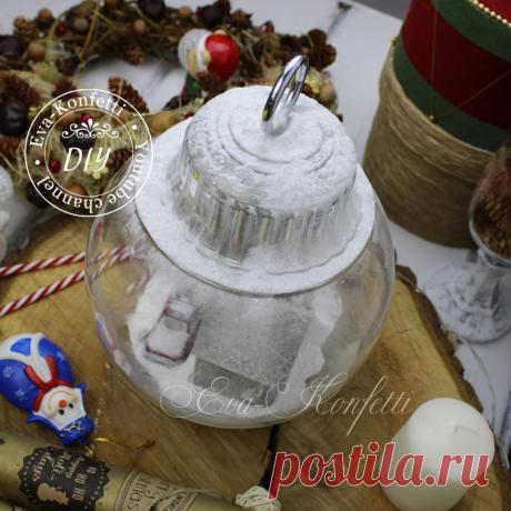 Декор стеклянных банок, бутылок и ваз: зимне-новогодние идеи