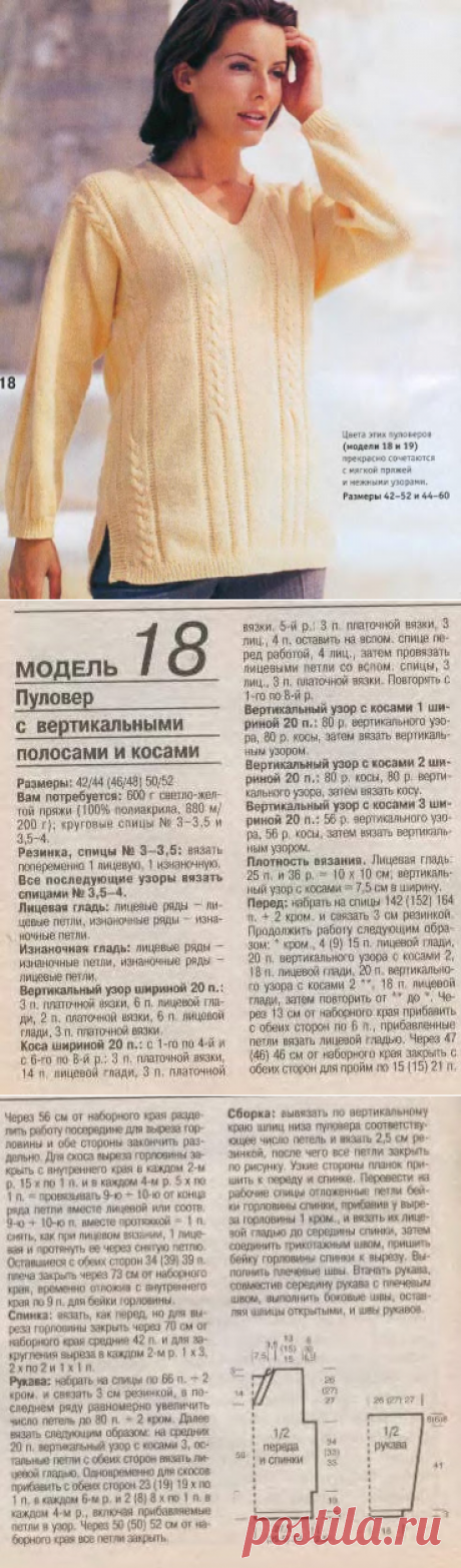Красивые пуловеры для пышных дам