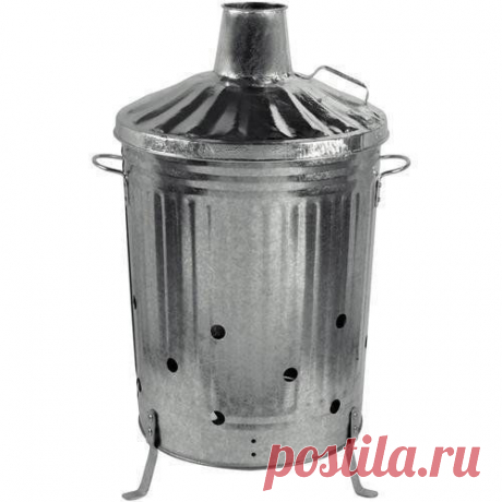 (M) (amazon) Garden Fire Bin Incinerator Galvanised 90 lt Burning Wood Leaves Paper etc.