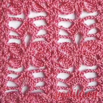 Ажурные узоры крючком со схемами