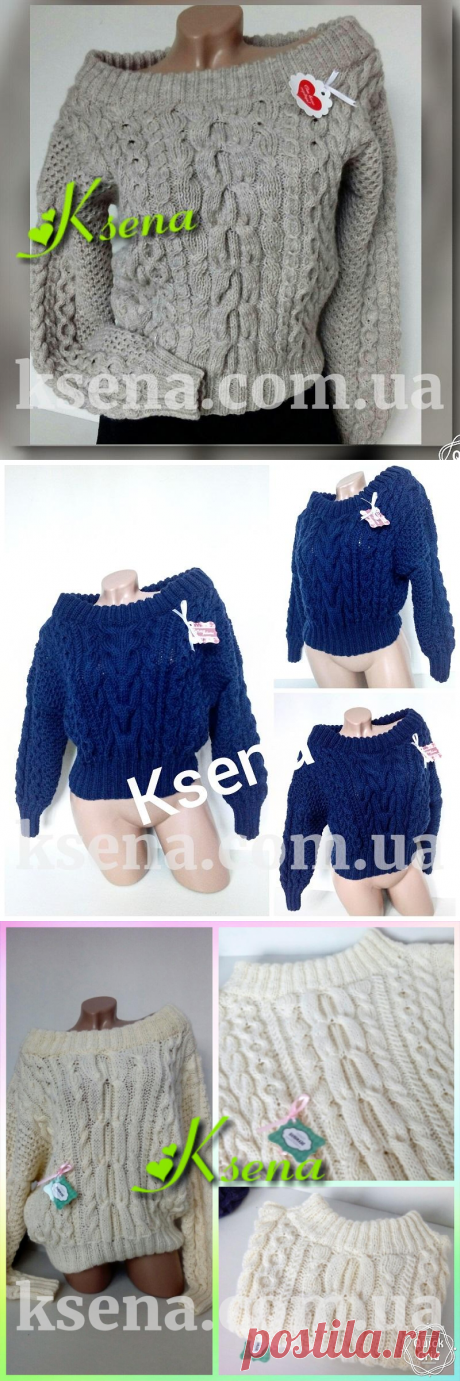 Свитер "Рубан" - вязаные свитера и пуловеры крючком - Женские свитера - Ksena