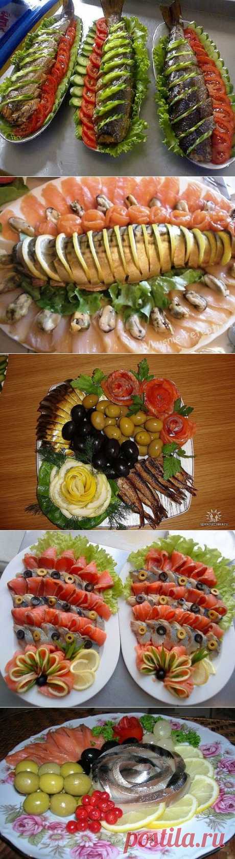 Украшение блюд из рыбы !!!