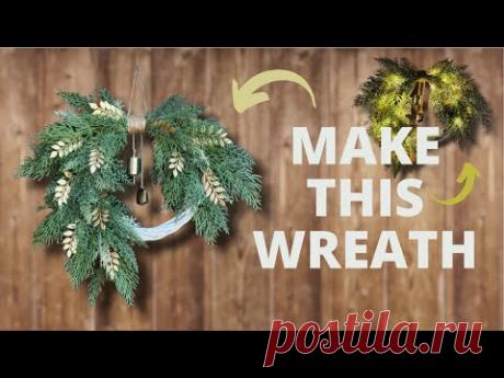 Christmas Wreath Tutorial | DIY: how to make a wreath | Holliday