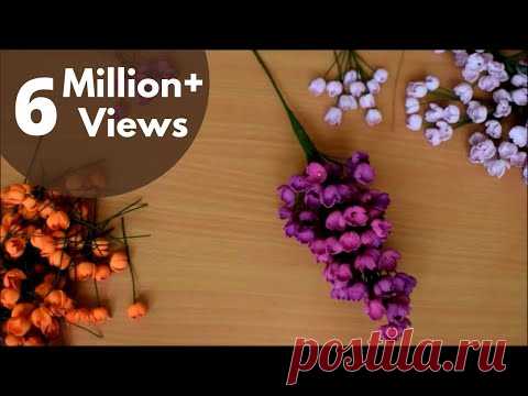 How To Make Flowers : craft |Foam Flowers| tutorial(Diy)