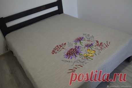 Покрывало с вышивкой – купить на Ярмарке Мастеров – K080QRU | Покрывала, Тернополь Купить Покрывало с вышивкой в интернет-магазине на Ярмарке Мастеров, цена: 8000 ₽. Товары ручной работы с доставкой по России и СНГ. ✓Описание, фото ✓Отзывы реальных покупателей