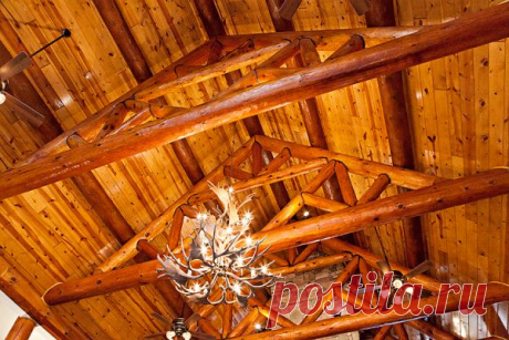 Custom Hybrid Log Homes &amp; Timber-Frame Homes – Photo Gallery by Wisconsin Log Homes - Special Spaces - Wisconsin Log Homes
