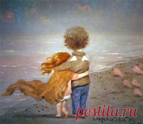 Самое лучшее лекарство от всех невзгод – это объятия близкого человека. Ты можешь быть подавлен, расстроен, разбит на тысячу кусочков… Но стоит ему тебя обнять, как все тут же становится на свои места. Кусочки складываются воедино. И ты – это снова ты...
В объятиях своего близкого человека…

— Олег Рой —
Художник Евгения Гапчинская