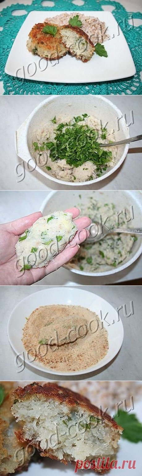 Хорошая кухня - котлеты из рыбы с сырым картофелем. Кулинарная книга рецептов. Салаты, выпечка.