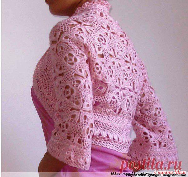 Болеро крючком - Вяжем вместе он-лайн - Страна Мам