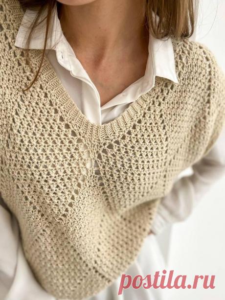 Вязаные безрукавки и жилеты - идеи для гардероба | Жанна Рыбкина | Дзен