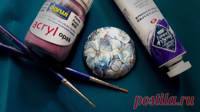 Какую краску выбрать для рисования по камню. Делюсь своими секретами | ЛЕПЕСТОК КЛЕВЕРА | Яндекс Дзен