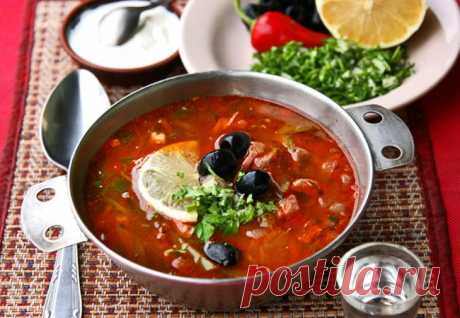 Солянка сборная мясная, на современный манер