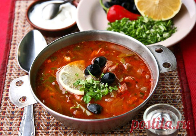 Солянка сборная мясная, на современный манер