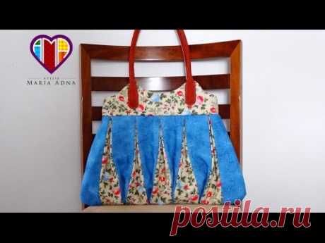 Bolsa em patchwork Amy. Bags. Fabric tote bag tutorial. Quilt and pachwork fabric bag. Fabric Bags.