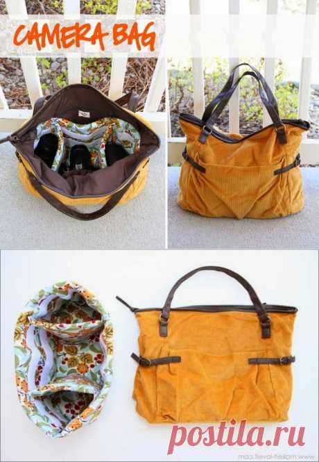 Как сшить сумку для фотокамеры? Camera Bag DIY tutorial