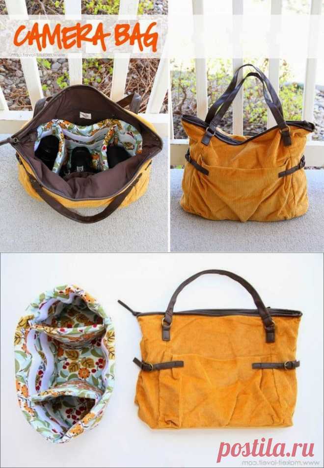 Как сшить сумку для фотокамеры? Camera Bag DIY tutorial