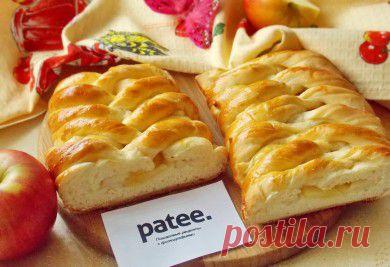 Сдобная плетенка с яблоками - рецепт с фотографиями