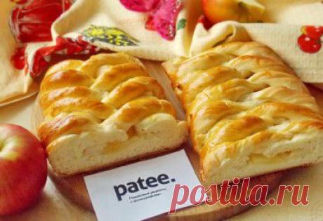 Сдобная плетенка с яблоками - рецепт с фотографиями
