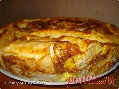 Мелина или баница из лаваша с творогом | Четыре вкуса